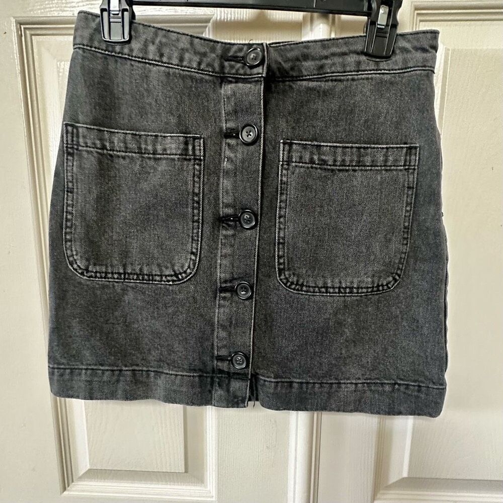 Free People Don’t Get Me Wrong black denim skirt size 27 - Picture 3 of 12